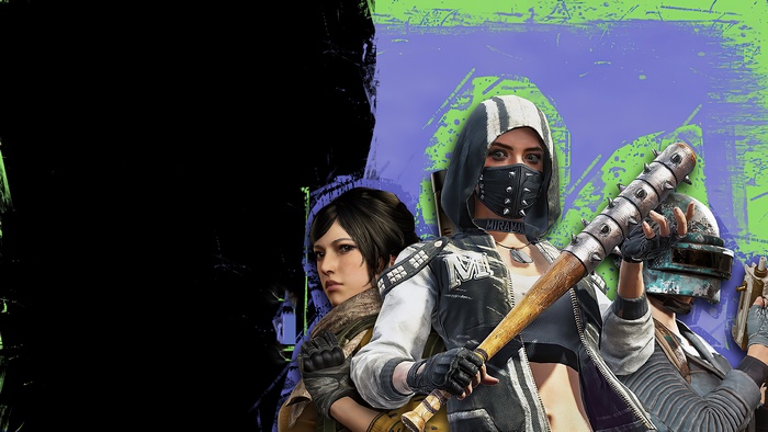 PlayerUnknown's Battlegrounds characters with weapons