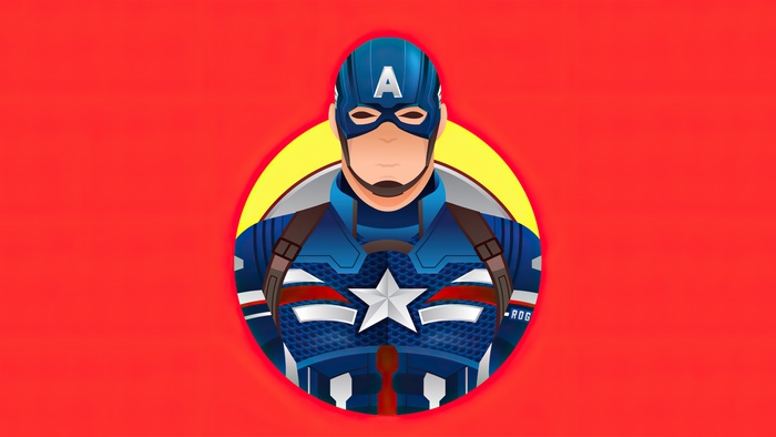 Captain America artwork 4K