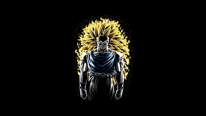 Goku Super Saiyan 3 from Dragon Ball Z 4K