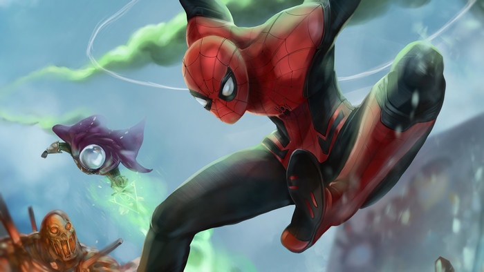 Spider-Man vs Mysterio and Molten Man