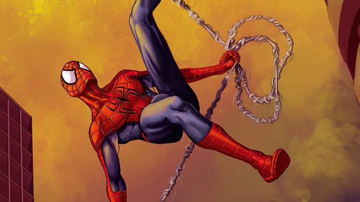 Spiderman artwork on Artstation