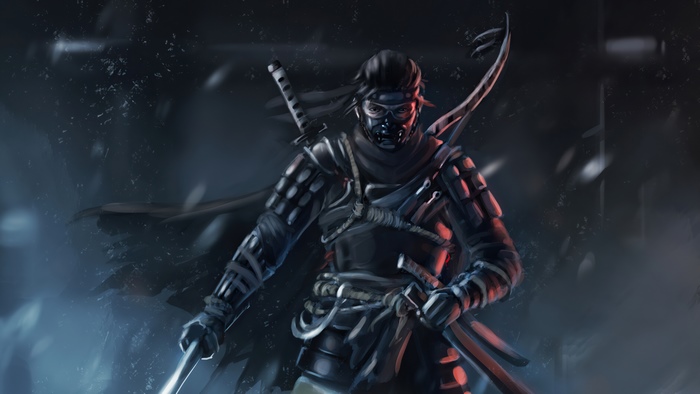 Ghost of Tsushima samurai warrior in armor