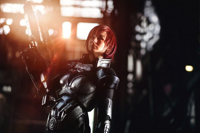 Female Commander Shepard from Mass Effect Cosplay