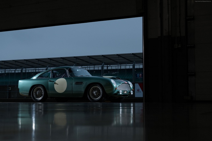 Aston Martin DB4 GT Continuation on a Racetrack