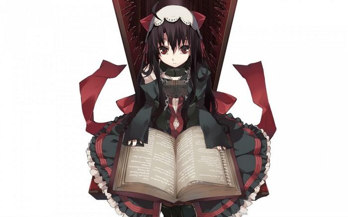 Dalian from Dantalian no Shoka reading a book