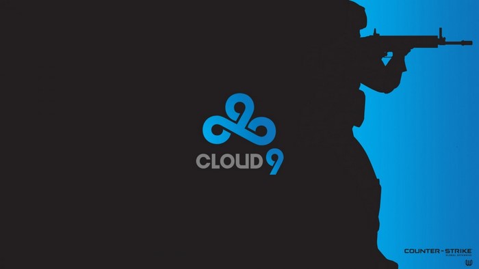Cloud9 logo and Counter-Strike soldier illustration