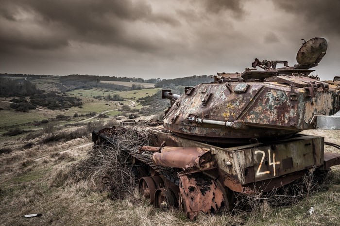 Abandoned Tank in Dorset, England