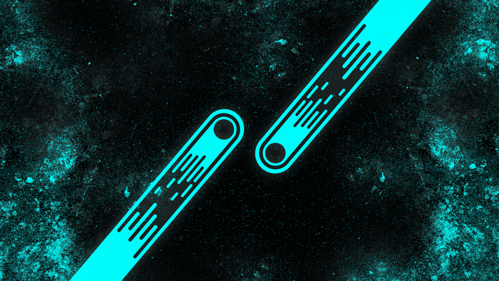 Abstract Neon Lines on Textured Background