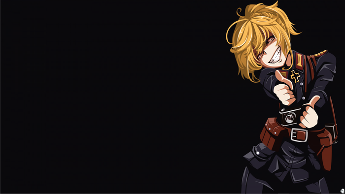 Tanya Degurechaff from Youjo Senki giving a thumbs up