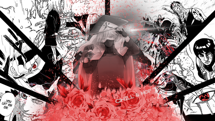Hatake Kakashi from Naruto Shippuden with Rin Nohara