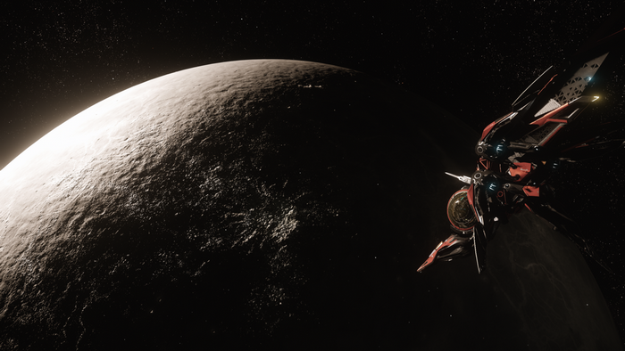 Karthu Al ship near a planet in Star Citizen