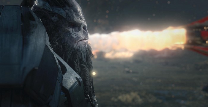 Atriox from Halo Wars in space