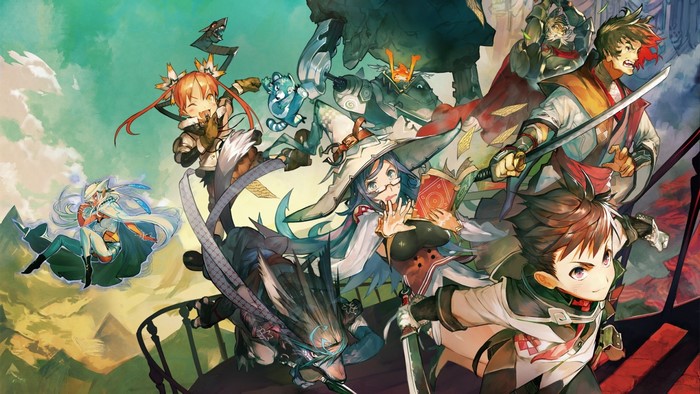 RPG characters in anime art style
