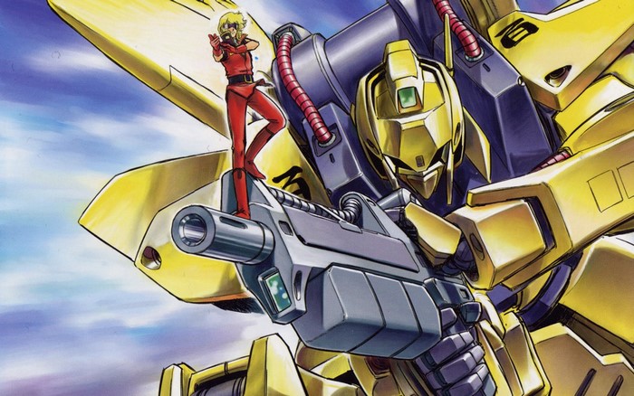 Kamille Bidan and Zeta Gundam from Mobile Suit Zeta Gundam