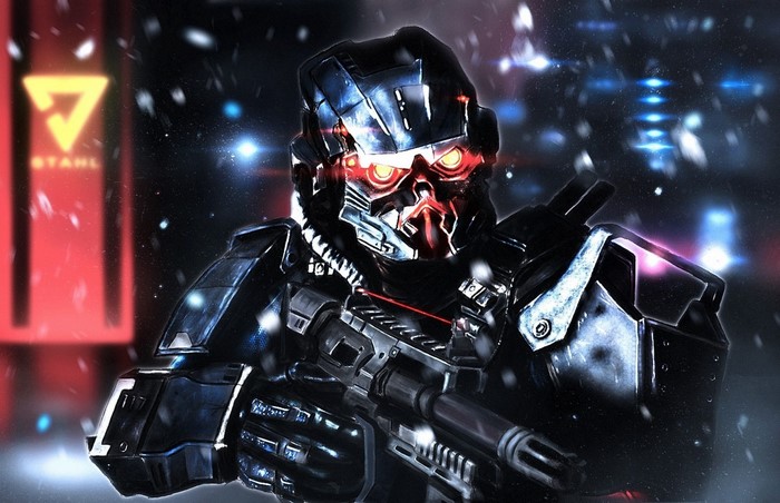 Killzone Shadow Fall Soldier in Futuristic Armor