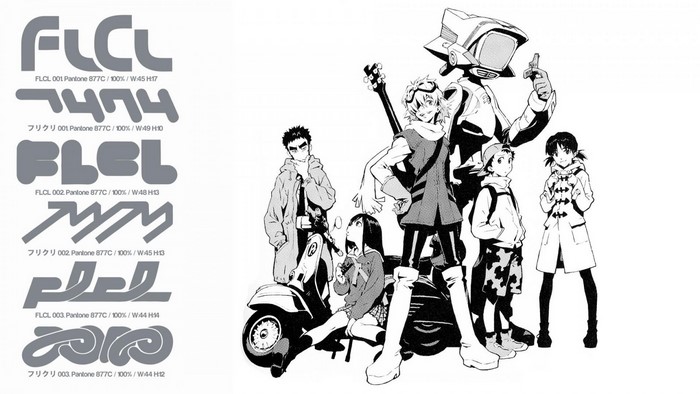FLCL characters and logos