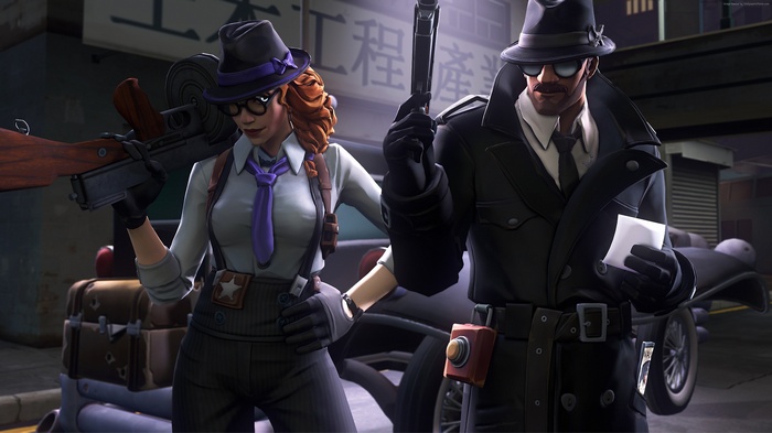 Fortnite characters in detective outfits