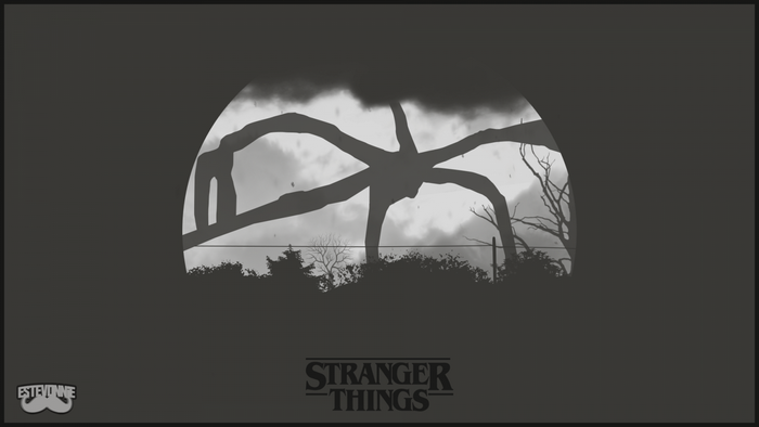 Demogorgon from Stranger Things illustration