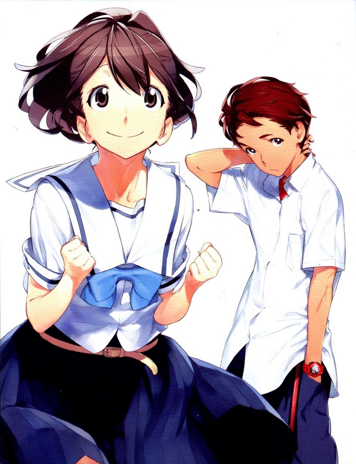Senomiya Akiho and Yashio Kaito from Robotics;Notes
