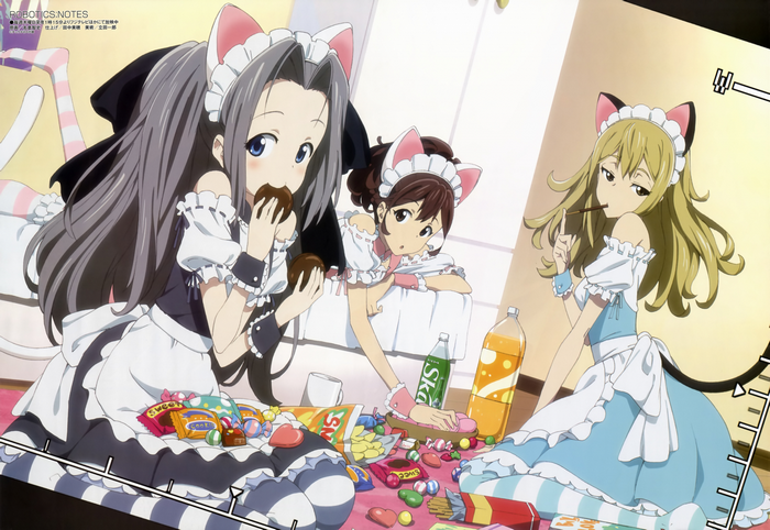 Robotics;Notes: Akiho, Airi, and Frau in Maid Outfits