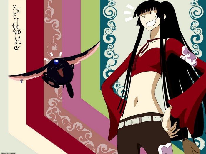 Yuko Ichihara and Mokona from xxxHolic