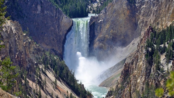 Lower Falls of the Yellowstone River in Grand Canyon of the Yellowstone