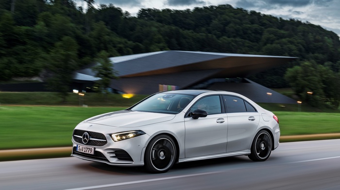 Mercedes-Benz A-Class V177 Sport Sedan driving