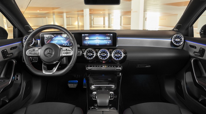 Mercedes-Benz A-Class V177 Sport Sedan interior 4K