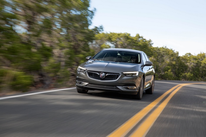 2019 Buick Regal Avenir driving on a road