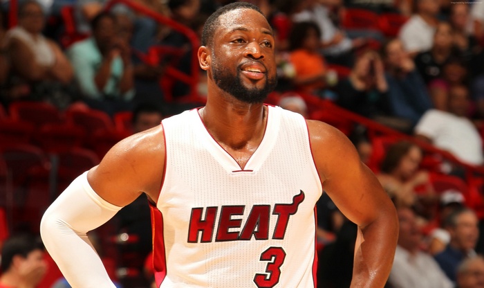 Dwyane Wade from Miami Heat playing basketball