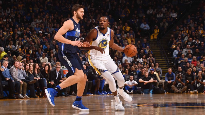 Kevin Durant of Golden State Warriors playing basketball