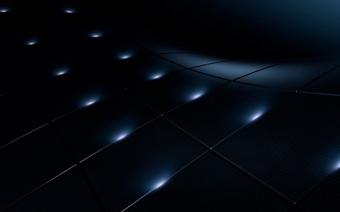 Abstract dark surface with glowing spotlights