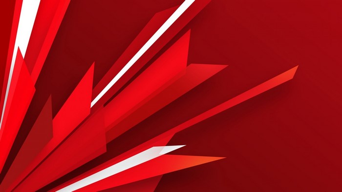 Dynamic Red Abstract Geometric Shapes