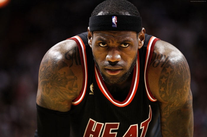 LeBron James of the Miami Heat in 4K