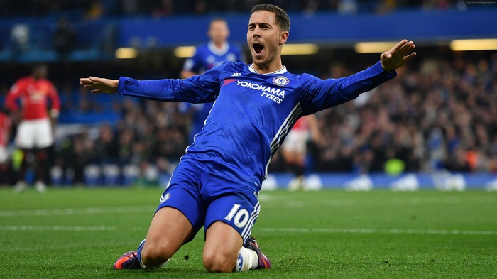 soccer, Chelsea, 4K, Eden Hazard