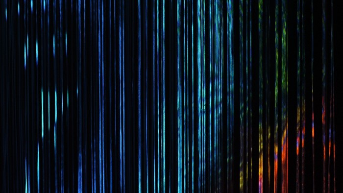 Abstract digital art with vertical lines and color