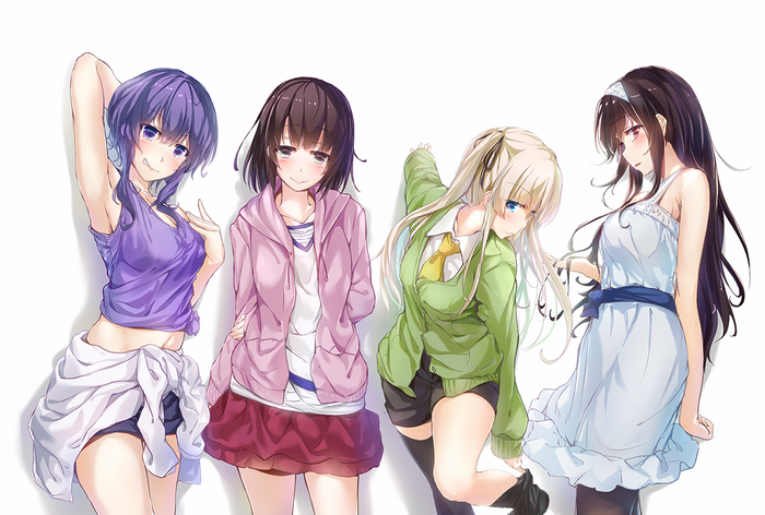 Four girls from Saenai Heroine no Sodatekata