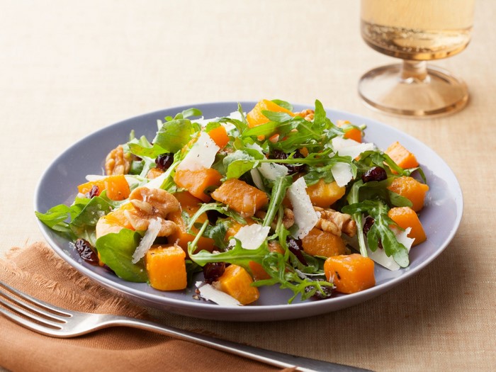 Butternut Squash Salad with Arugula and Walnuts