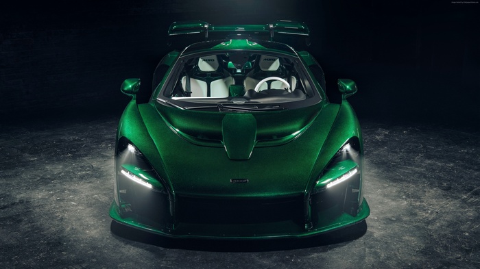 4K McLaren Senna GTR Green Carbon