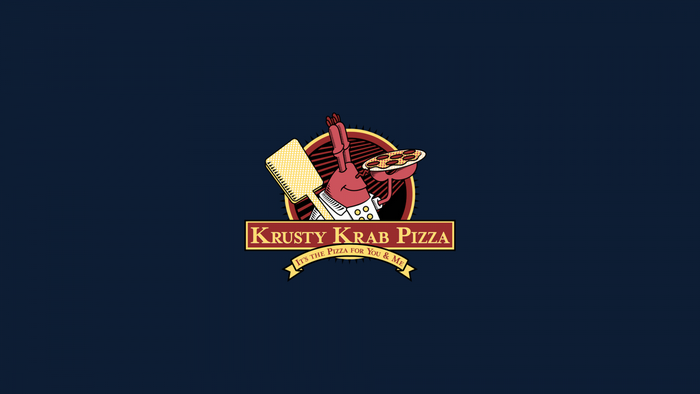 Krusty Krab Pizza logo from SpongeBob SquarePants