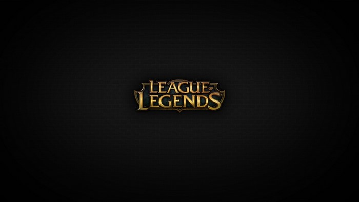 League of Legends logo on a dark background
