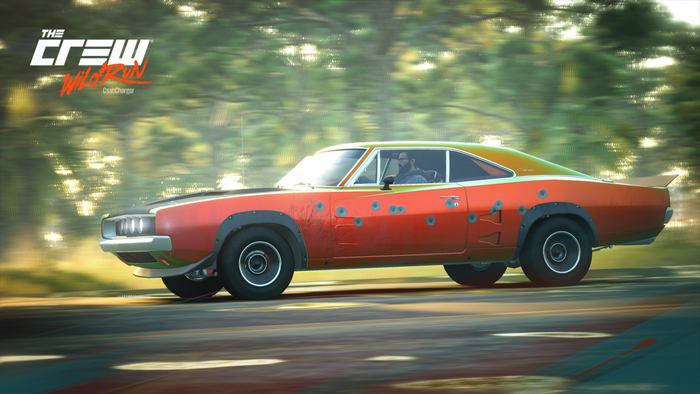 The Crew Wild Run Dodge Charger with bullet holes