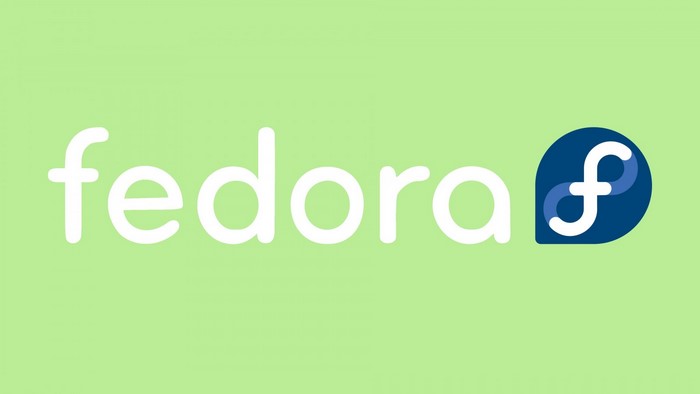 Fedora logo with text and icon