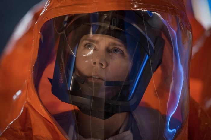 Amy Adams in a hazmat suit from Arrival