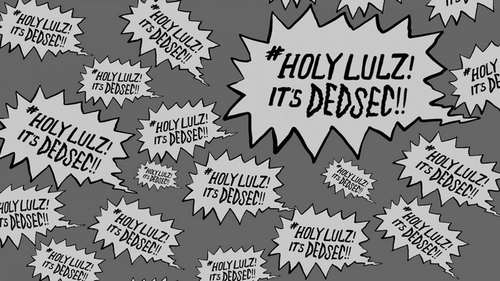DEDSEC "Holy Lulz! It's Dedsec!!" Speech Bubbles Pattern