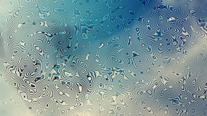 Abstract Blue Wavy Line Pattern