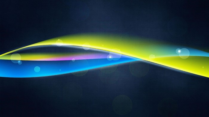 Vibrant Wavy Light Lines in Space Atmosphere