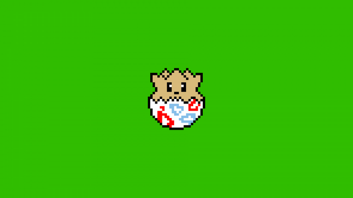 Togepi from Pokemon pixel art