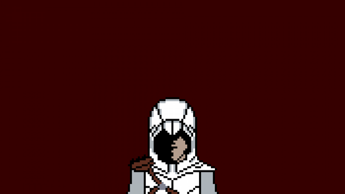 Assassin's Creed character in pixel art