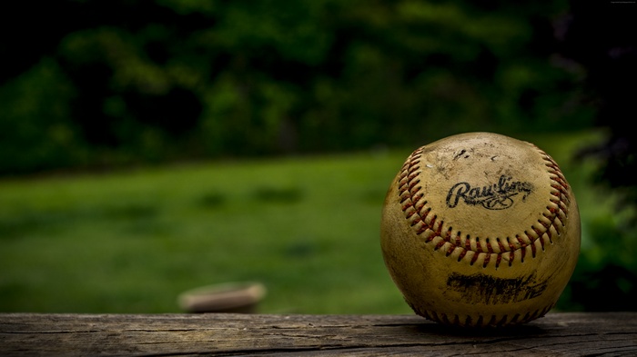 Rawlings Baseball on a Wooden Surface
